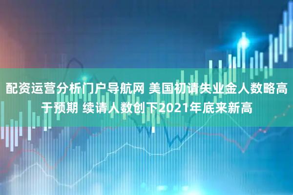配资运营分析门户导航网 美国初请失业金人数略高于预期 续请人数创下2021年底来新高